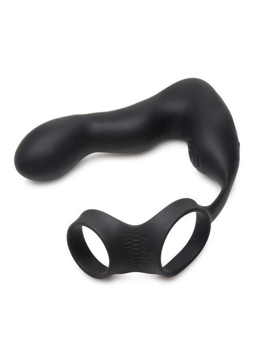 Load image 1 in gallery view. Swell Rechargeable Silicone Inflatable 10x Vibrating Prostate Plug with Cock and Ball Ring and Remote Control SWELL