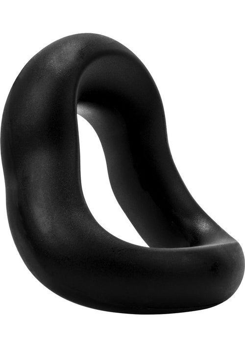 Load image 1 in gallery view. Swingo Curve Silicone Cock Ring - Black