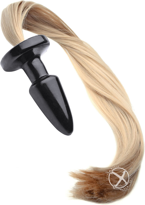 Load image 1 in gallery view. Tailz Blondie's Pony Tail Butt Plug - Black