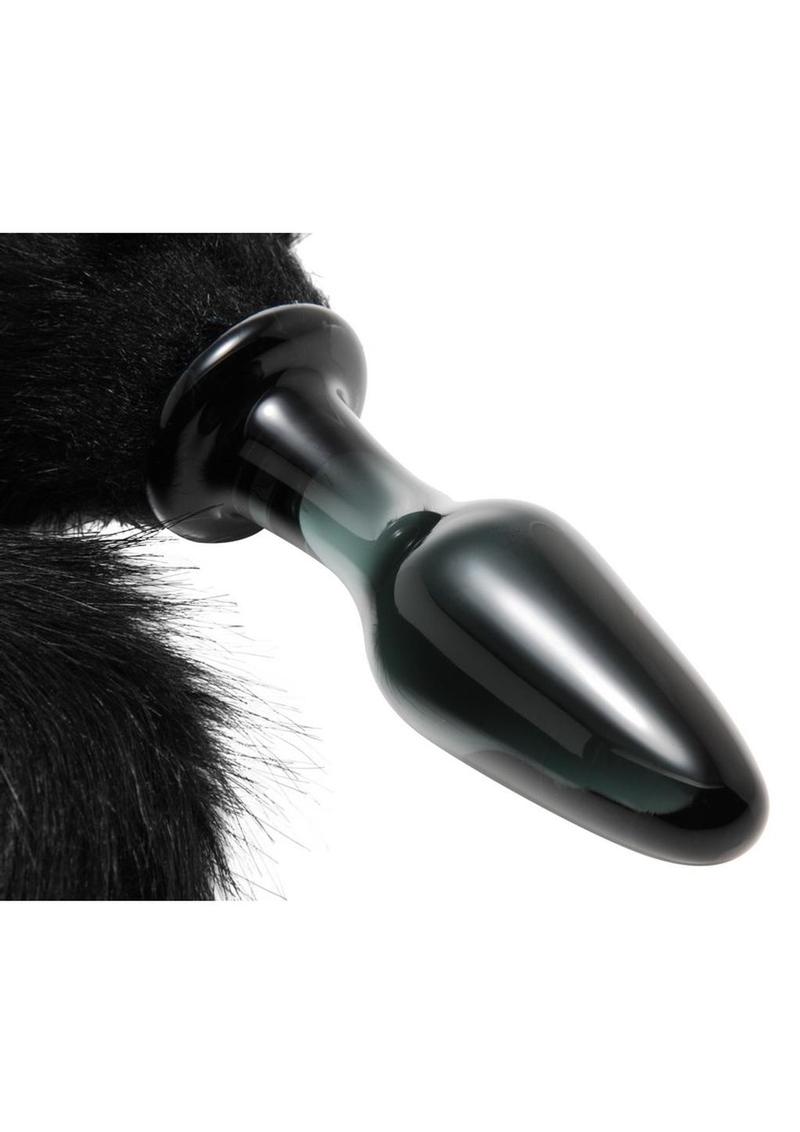 Tailz Midnight Fox Glass Butt Plug with Tail TAILZ