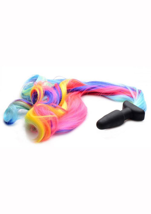 Load image 1 in gallery view. Tailz Pony Tail Anal Plug - Multicolor/Rainbow