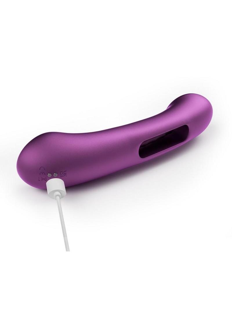 Tempo Pressure Sensing App Controlled Kinky Finger Tapping Rechargeable Silicone G-Spot Vibrator Honey Play Box