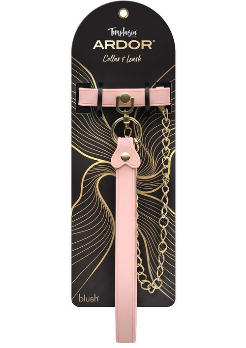 Load image 1 in gallery view. Temptasia Ardor Collar and Leash - Pink