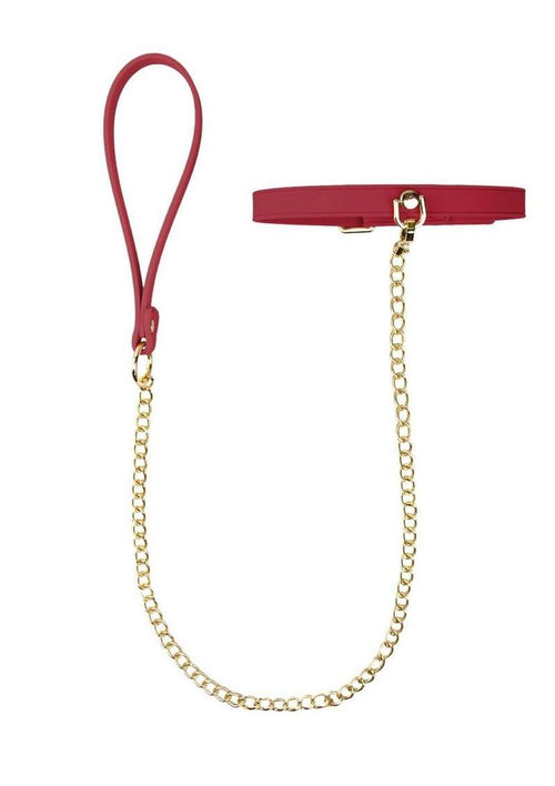 Load image 1 in gallery view. Temptasia Ardor Collar and Leash - Red