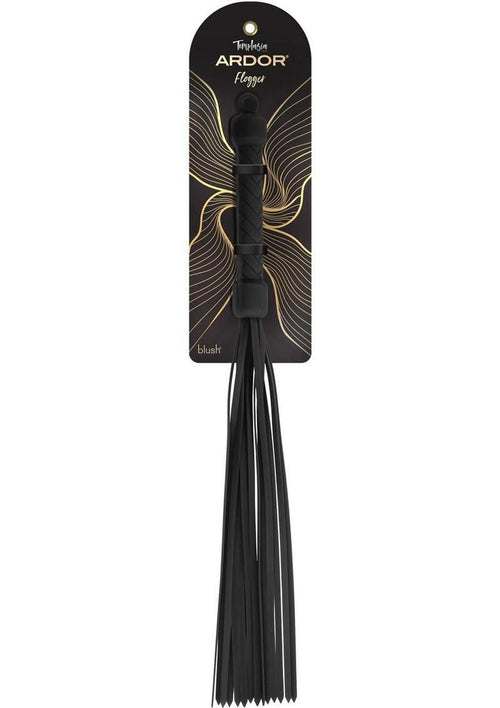 Load image 1 in gallery view. Temptasia Ardor Silicone Flogger - Black