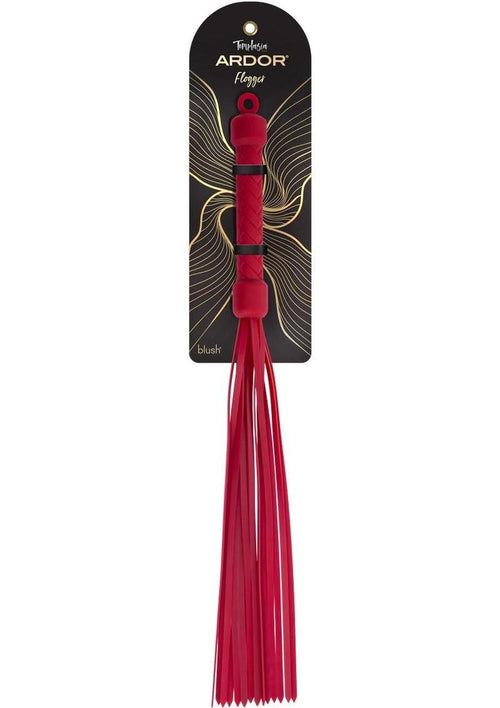 Load image 1 in gallery view. Temptasia Ardor Silicone Flogger - Red