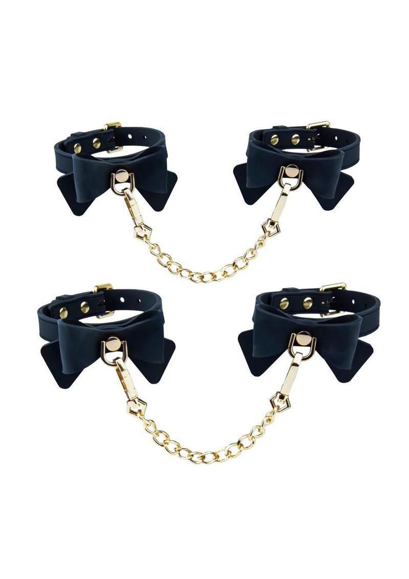 Temptasia Ardor Silicone Wrist and Ankle Restraints with Bow Temptasia