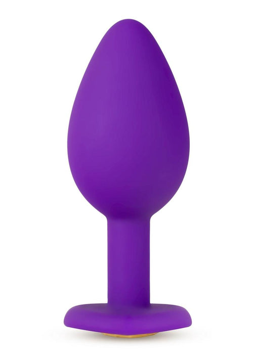 Load image 1 in gallery view. Temptasia Bling Plug Silicone Butt Plug - Purple - Small