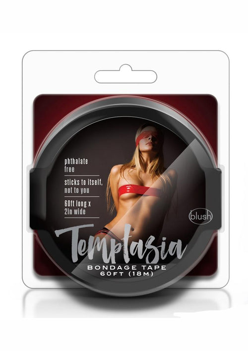 Load image 1 in gallery view. Temptasia Bondage Tape - Black - 60 Feet