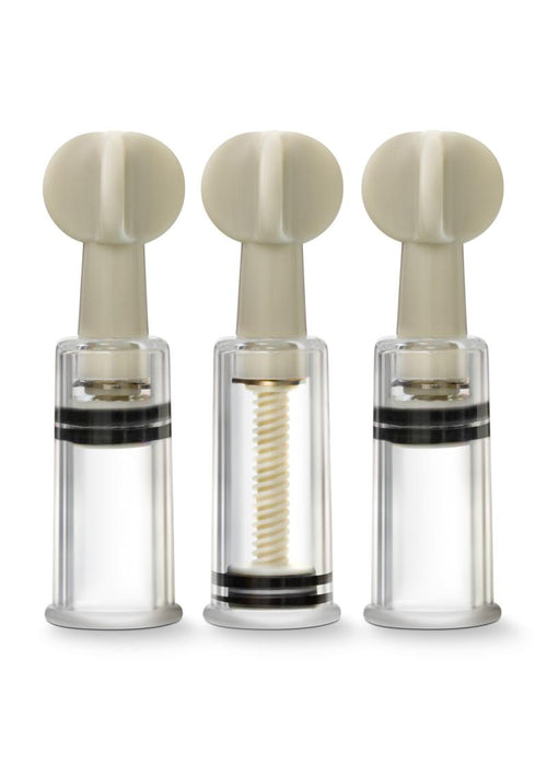 Load image 1 in gallery view. Temptasia Clit and Nipple Twist Suckers - Clear - Set Of 3