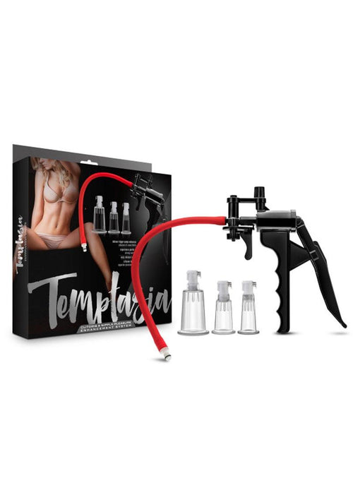 Load image 1 in gallery view. Temptasia Clitoris and Nipple Pump - Black/Red