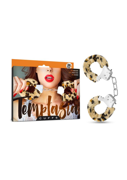 Load image 1 in gallery view. Temptasia Faux Fur Cuffs - Animal Print/Leopard