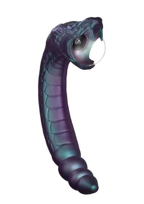 Load image 1 in gallery view. Temptasia Rattle Snake Rechargeable Vibrator - Dark Millenia - Purple