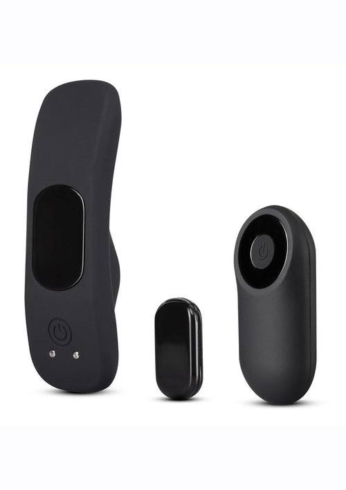 Load image 1 in gallery view. Temptasia Remote Control Silicone Rechargeable Panty Vibrator - Black