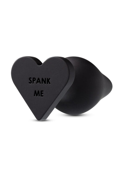 Load image 1 in gallery view. Temptasia Spank Me Silicone Butt Plug - Black