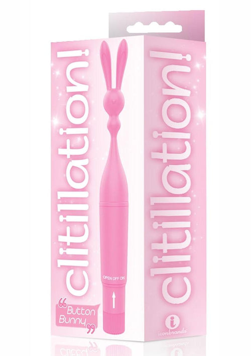 Load image 1 in gallery view. The 9's - Clitillation! Button Bunny Clitoral Stimulator - Pink