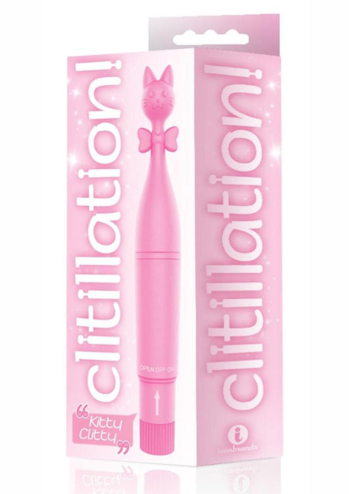 Load image 1 in gallery view. The 9's - Clitillation! Kitty Clitty Clitoral Stimulator - Pink