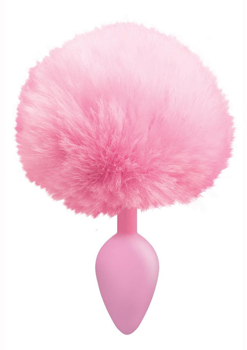 Load image 1 in gallery view. The 9's - Cottontails Silicone Bunny Tail Butt Plug - Pink
