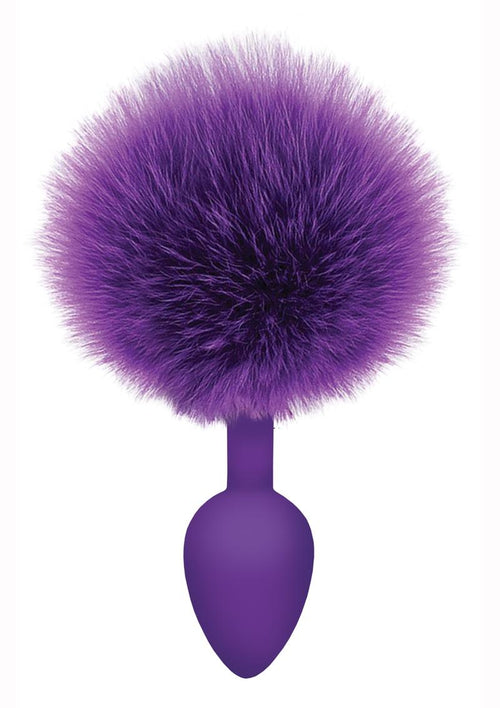Load image 1 in gallery view. The 9's - Cottontails Silicone Bunny Tail Butt Plug - Purple