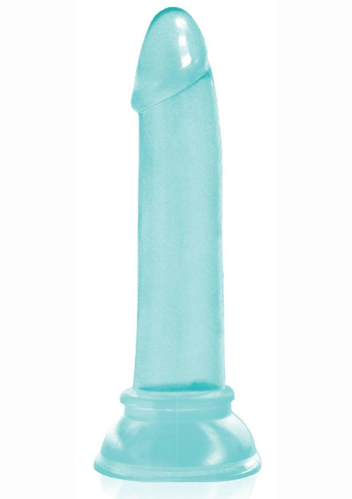 Load image 1 in gallery view. The 9's - Diclets Jelly Dildo - Aqua/Blue - 7in