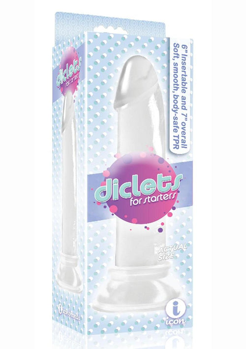 Load image 1 in gallery view. The 9's - Diclets Jelly Dildo - Clear - 7in