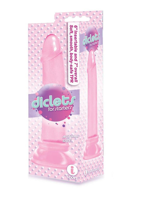 Load image 1 in gallery view. The 9's - Diclets Jelly Dildo - Pink - 7in