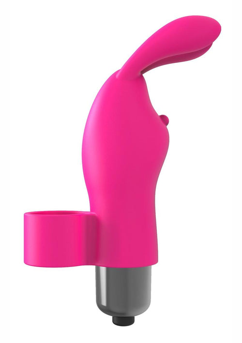 Load image 1 in gallery view. The 9's - Flirt Finger Silicone Bunny - Pink