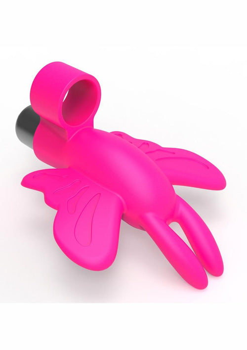 Load image 1 in gallery view. The 9's - Flirt Finger Silicone Butterfly - Pink