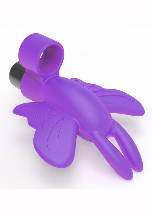 Load image 1 in gallery view. The 9's - Flirt Finger Silicone Butterfly - Pink/Purple