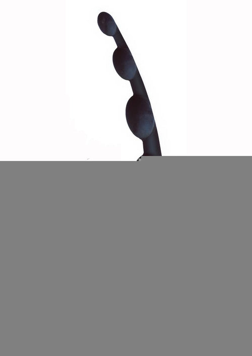 Load image 1 in gallery view. The 9's - S-Curves Silicone Anal Beads - Black