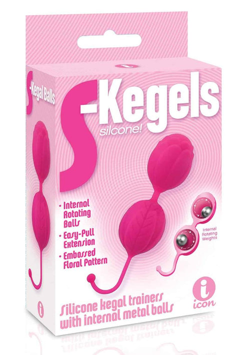 Load image 1 in gallery view. The 9's - S-Kegels Silicone Kegel Balls - Pink