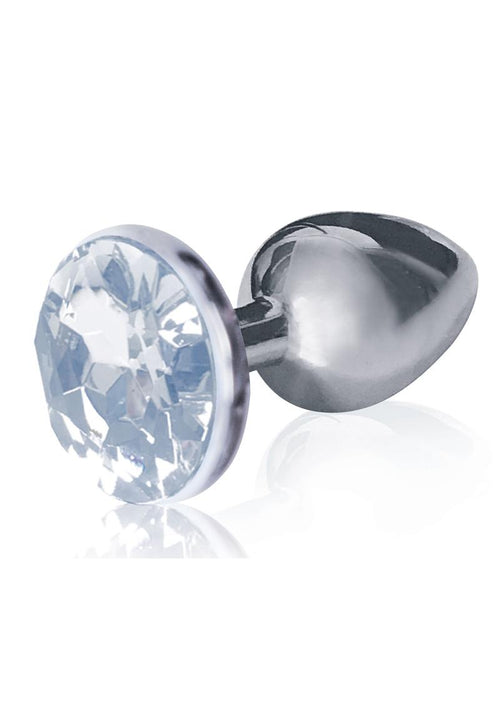 Load image 1 in gallery view. The 9's - The Silver Starter Bejeweled Stainless Steel Plug - Clear/Diamond