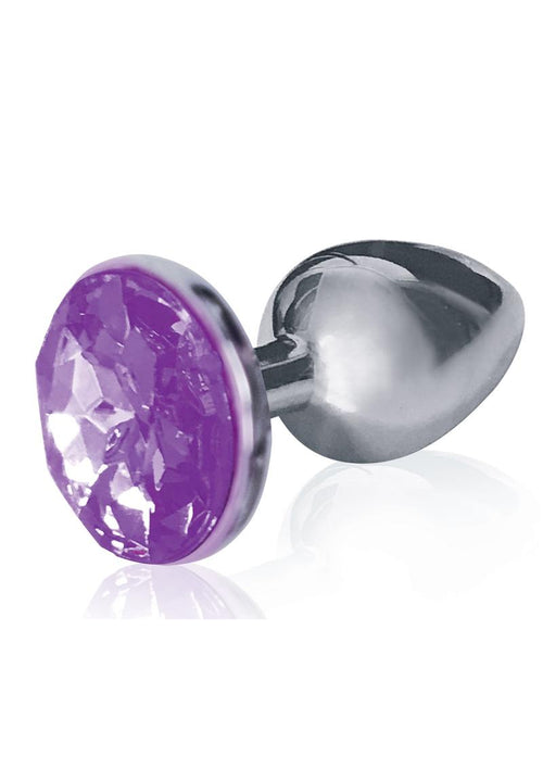 Load image 1 in gallery view. The 9's - The Silver Starter Bejeweled Stainless Steel Plug - Purple/Violet