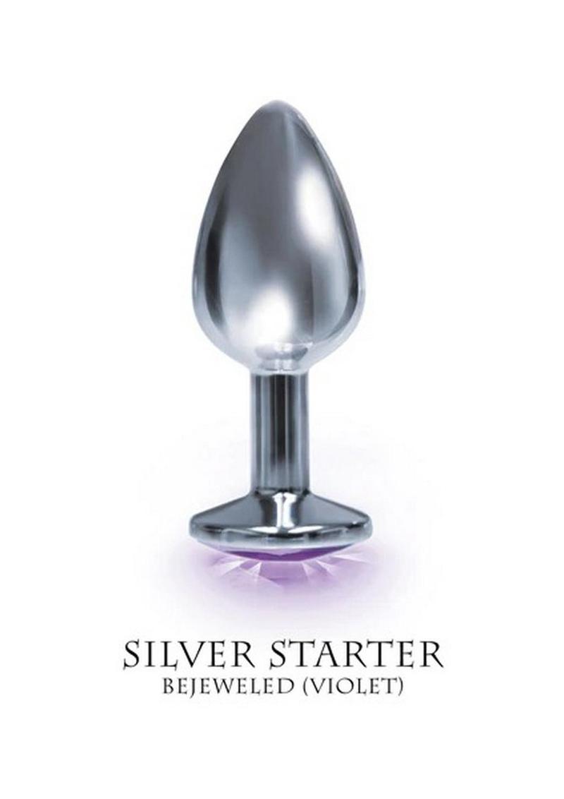 The 9's - The Silver Starter Bejeweled Stainless Steel Plug THE 9`S