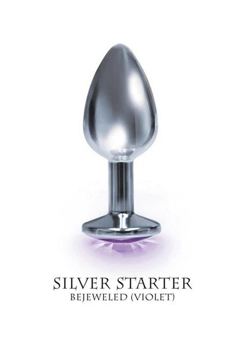 Load image 1 in gallery view. The 9's - The Silver Starter Bejeweled Stainless Steel Plug THE 9`S