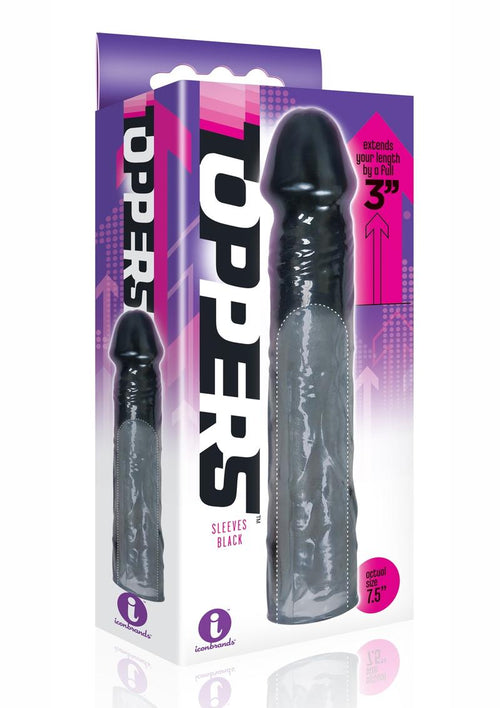 Load image 1 in gallery view. The 9's - Toppers Extender Sleeve - Adds - Black - 3in
