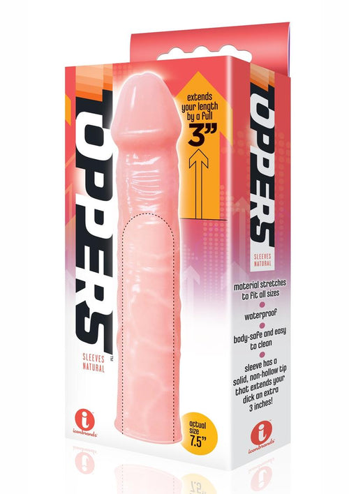 Load image 1 in gallery view. The 9's - Toppers Extender Sleeve - Adds - Flesh/Vanilla - 3in