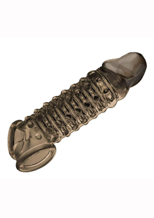 Load image 1 in gallery view. The 9's - Toppers Open Ended, Ribbed and Nubbed Penis Extender - Smoke