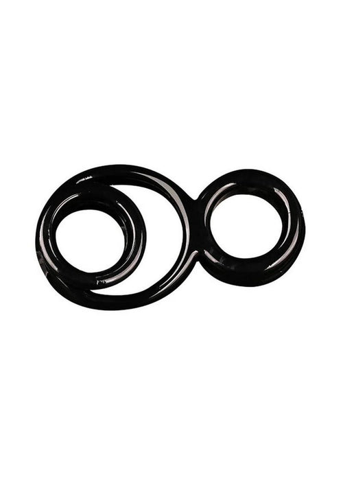 Load image 1 in gallery view. The 9's - Triple Play Cock Ring - Black