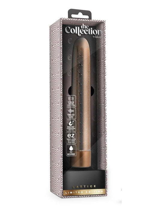 Load image 1 in gallery view. The Collection Lattice Slimline Vibrator - Rose Gold