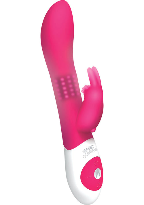 Load image 1 in gallery view. The Beaded Rabbit Rechargeable Silicone G-Spot Vibrator - Pink