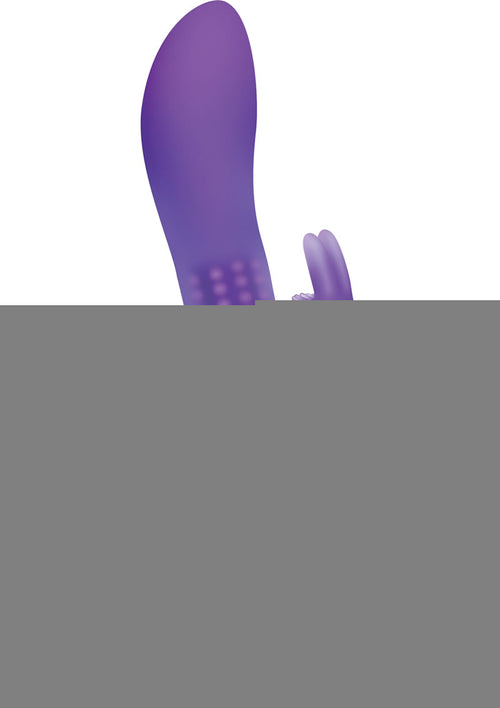 Load image 1 in gallery view. The Beaded Rabbit Rechargeable Silicone G-Spot Vibrator - Purple