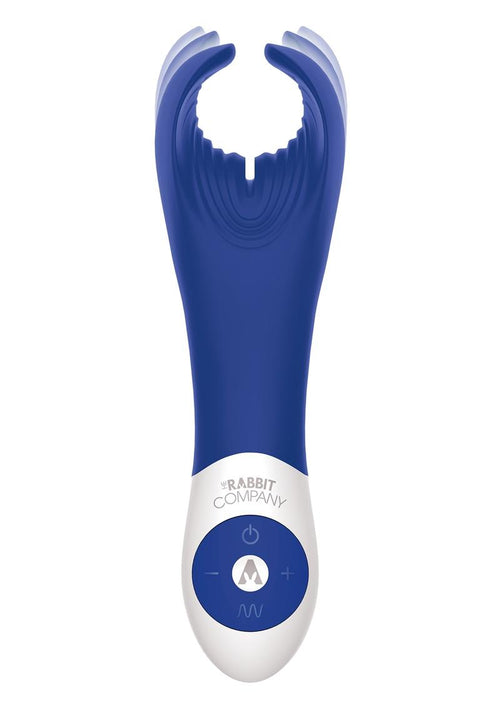 Load image 1 in gallery view. Rabbit Company The BJ Rabbit Rechargeable Silicone Vibrator - Navy