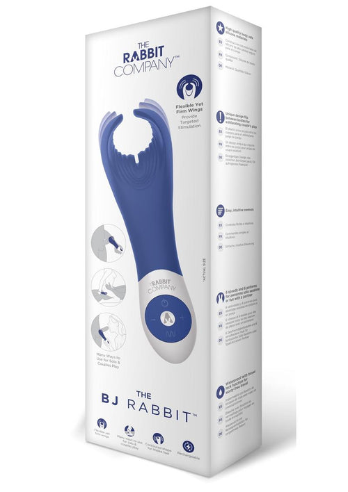 Load image 1 in gallery view. Rabbit Company The BJ Rabbit Rechargeable Silicone Vibrator - Navy