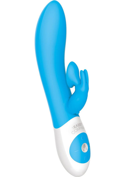 Load image 1 in gallery view. The Kissing Rabbit Rechargeable Silicone Vibrator with Clitoral Suction - Blue