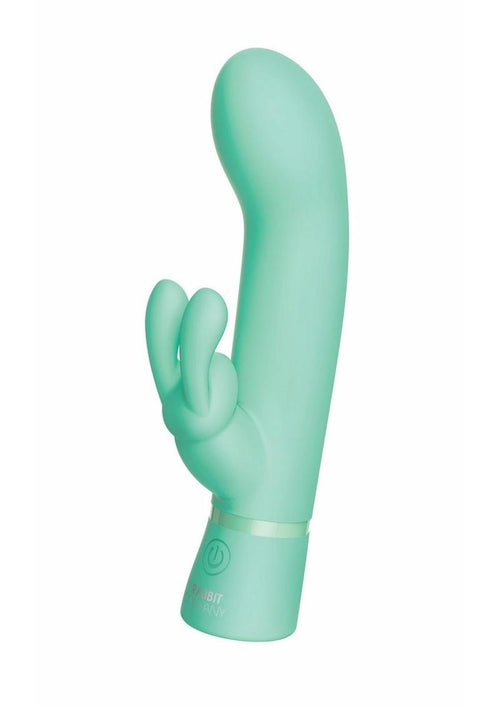 Load image 1 in gallery view. The Rabbit Company The Travel Rabbit Rechargeable Silicone Vibrator - Aqua/Blue