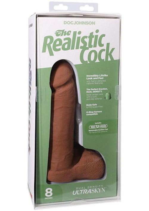 Load image 1 in gallery view. The Realistic Cock Ultraskyn Dildo - Caramel - 8in