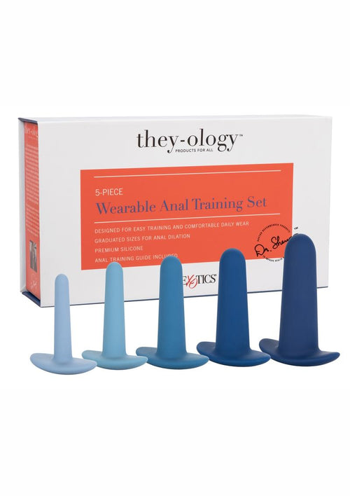 Load image 1 in gallery view. They Ology Wearable Anal Trainer - Blue - 5 Piece Set