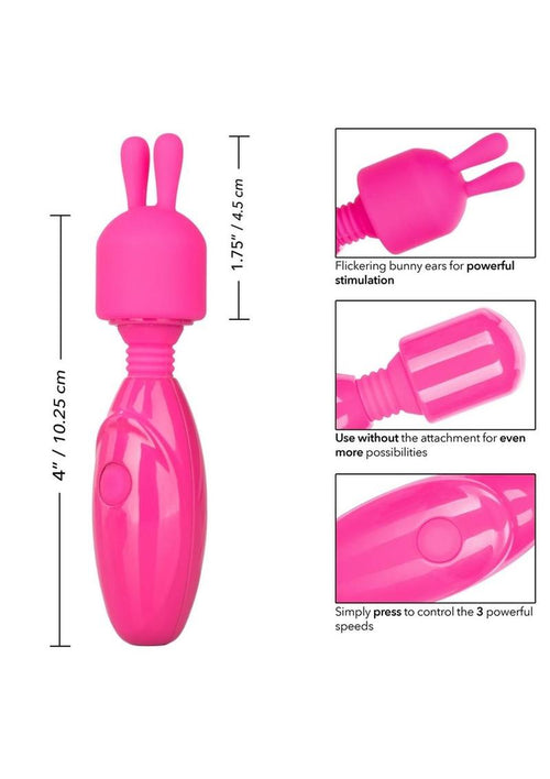 Load image 1 in gallery view. Tiny Teasers Bunny USB Rechargeable Mini Vibrator Silicone Rabbit Head Waterproof Tiny Teasers