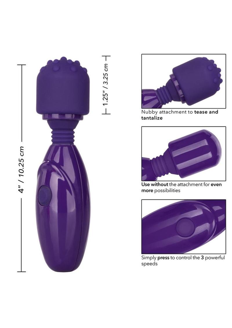 Tiny Teasers Nubby USB Rechargeable Mini Vibrator Silicone Textured Head Waterproof Tiny Teasers